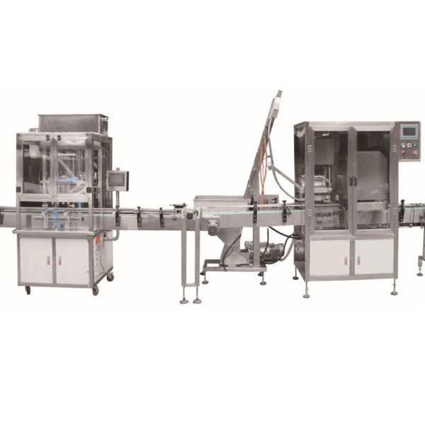 Automatic packaging line for plastic and glass jars