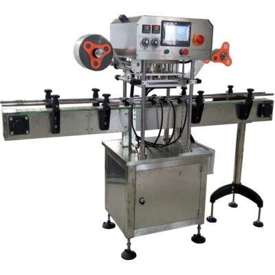 Automatic sealing machine for bottles, and jars