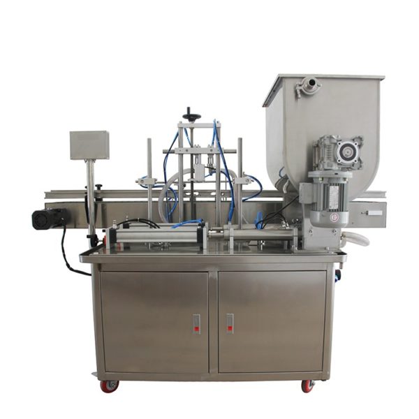 Automatic volumetric filling machine for packaging viscous products