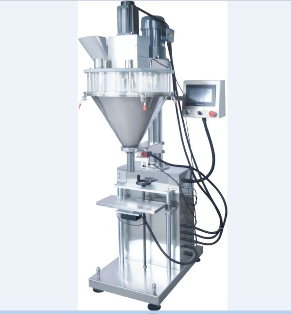 Semi automatic filling machine for packaging products in powder form flour coffee sugar milk powder spices stucco pesticizers