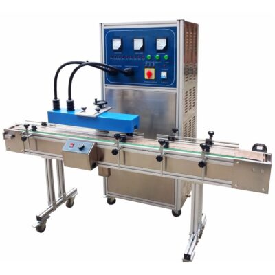 Automatic water-cooled sealing machine of continuous flow.Ideal for products such as,  food (ketschup, mustard, mayonaisse, kids drinks, milk, cacao, spices, etc.) cosmetics (face / body cremes, etc.) medicine (pills, food supplements, vitamins, etc.) chemicals (pesticides, lubricants etc.)