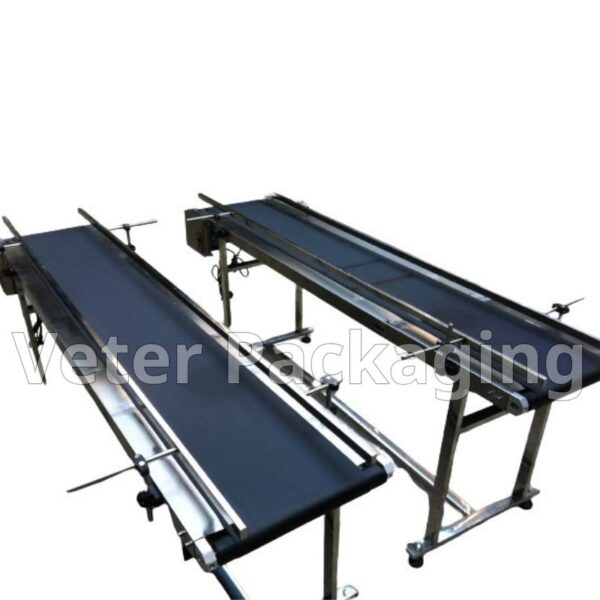 Conveyor belts, straigth or inclined (ascent or descent).