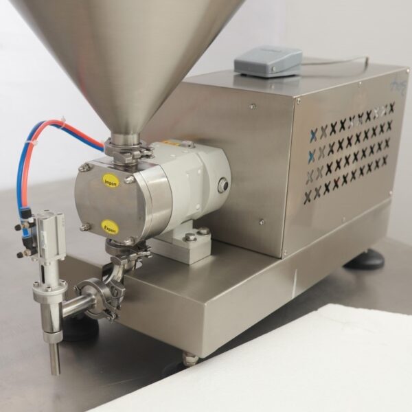 Semi outomatic dose filling machine with rotor pump servo motor nut butter, honey, olive oil, etc.